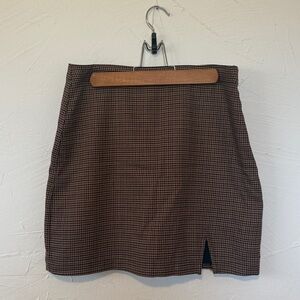 Abercrombie & Fitch Brown Plaid Mini